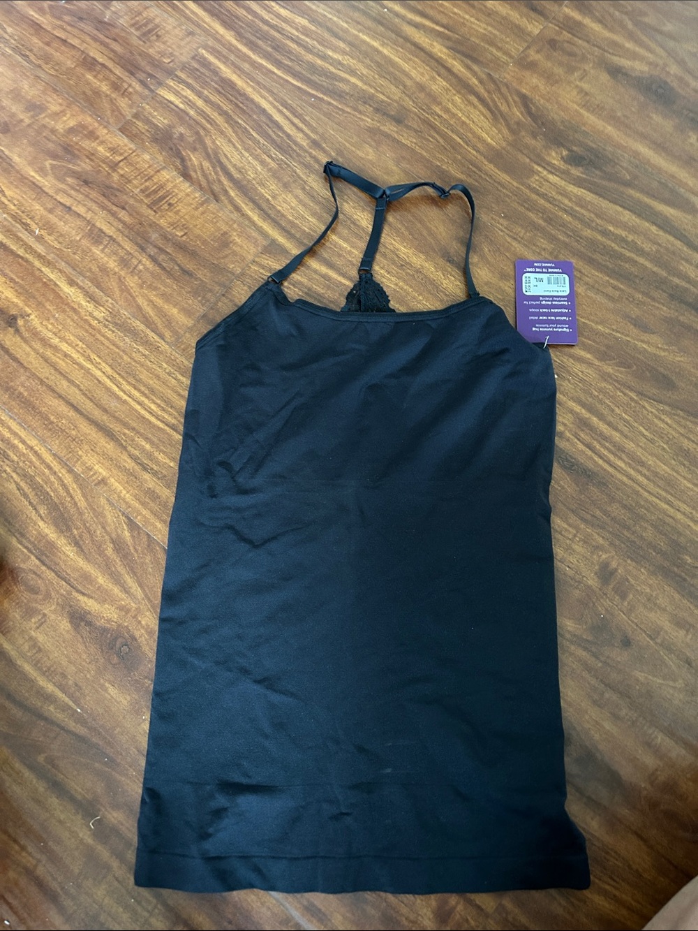 Yummie shape lace black cami size M/L
